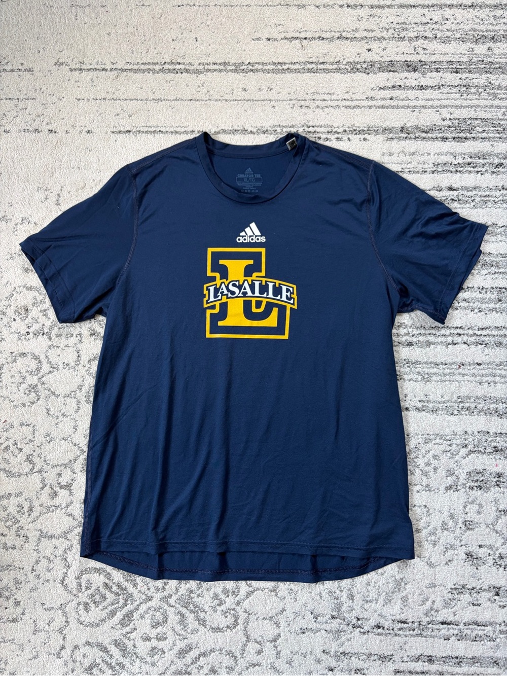adidas Navy LaSalle University Graphic Short Sleeve Tee